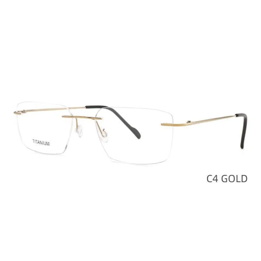 Trv-001 Ultra-Light Titanium Memory Flex Slim Eyeglasses