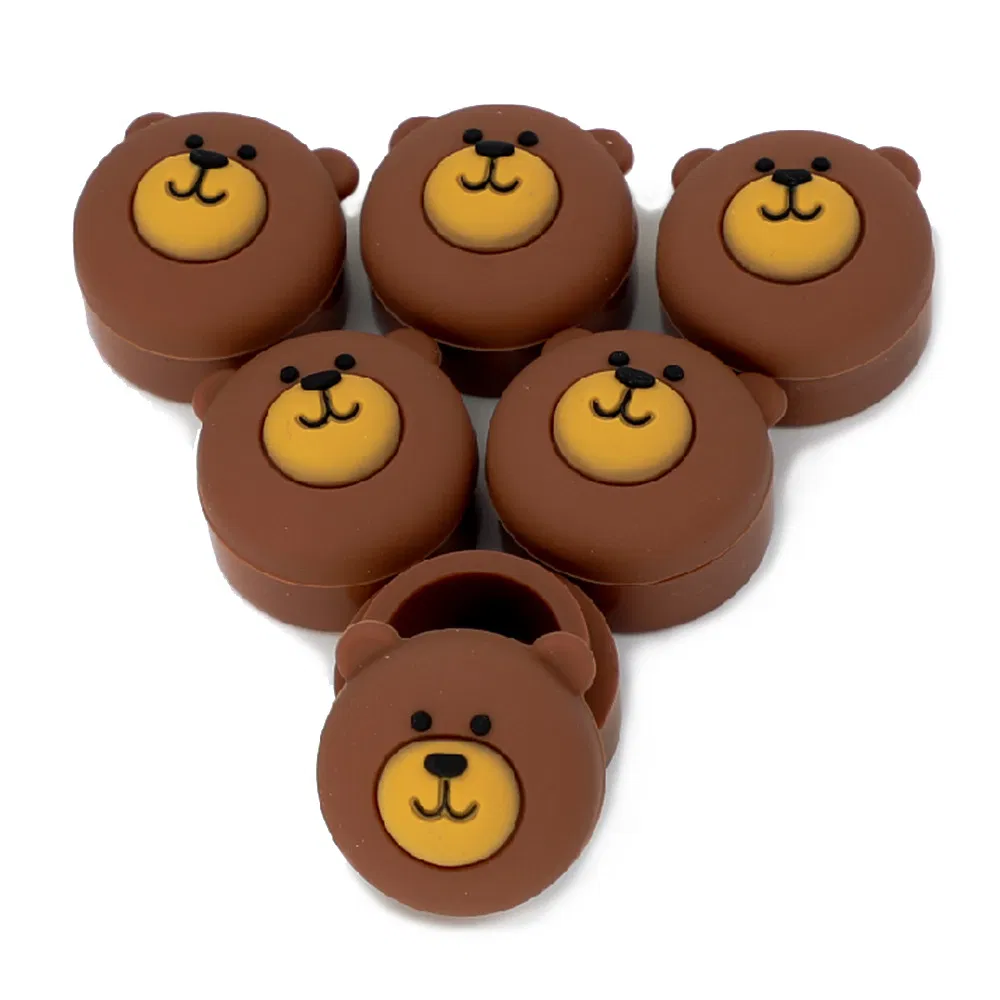 5ml Bear Silicone Smoking Case Silicone Jar Various Styles Mini Silicone Box DAB Tool