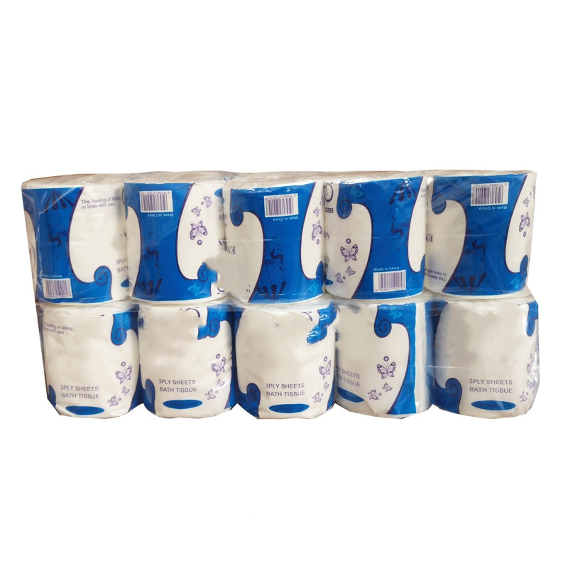 Premier 2 Ply Virgin Wood Bamboo Unscented Embossing Jumbo Roll Toilet Bath Tissue Paper with Core