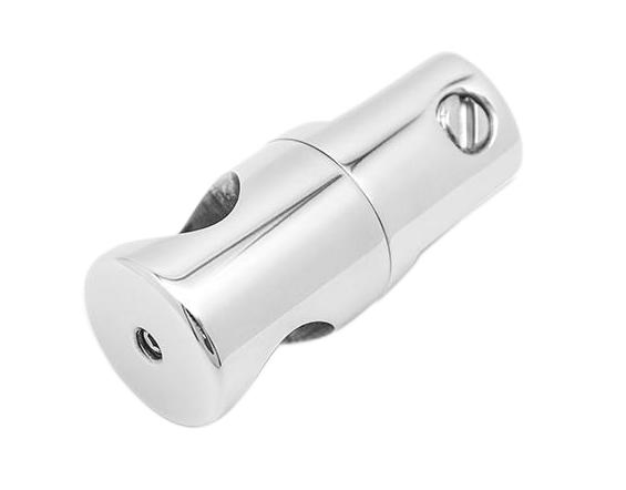 OEM Brushed-Stainless Shower Enclosure Glass Connecting Bracket for Ø 19mm Support Bar