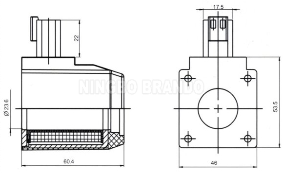 Гидравлическая соленоидная катушка 30W 12/24В DC