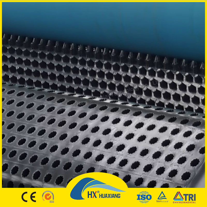 Waterproofing 8mm Plastic Dimple Drainage Board Dimple Drain Board for Underground Outdoor Wall Seepage Prevention