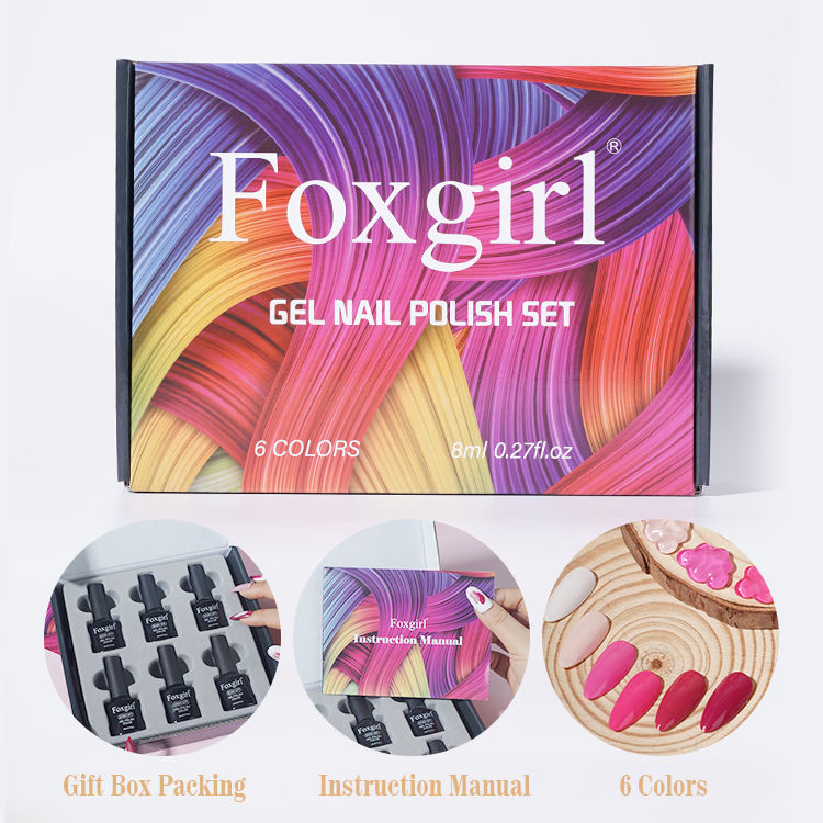 Foxgirl Gel Polish Kit Custom Logo Gel Polish OEM Soak off Wholesale Nail Polish