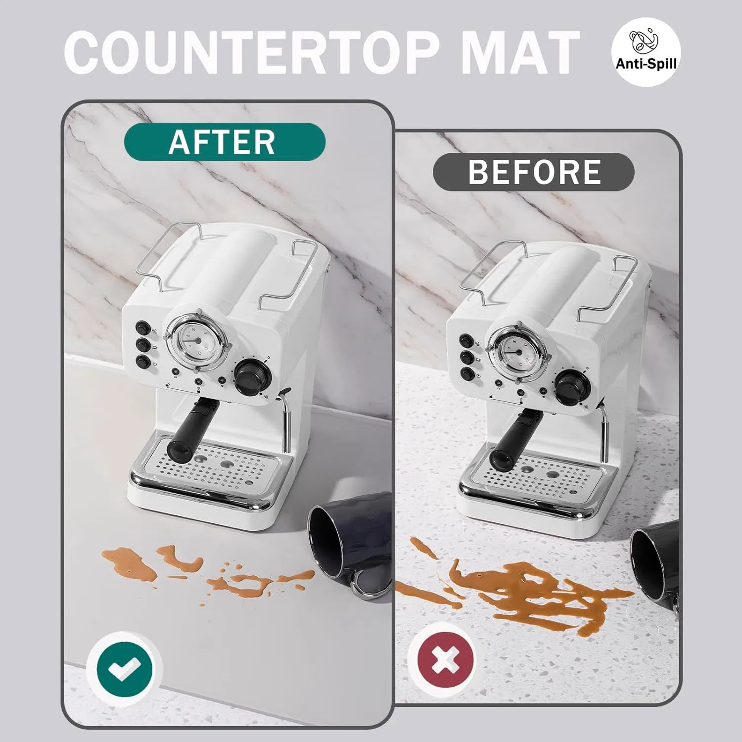 Силиконовый коврик для сушки посуды и корма питомцев