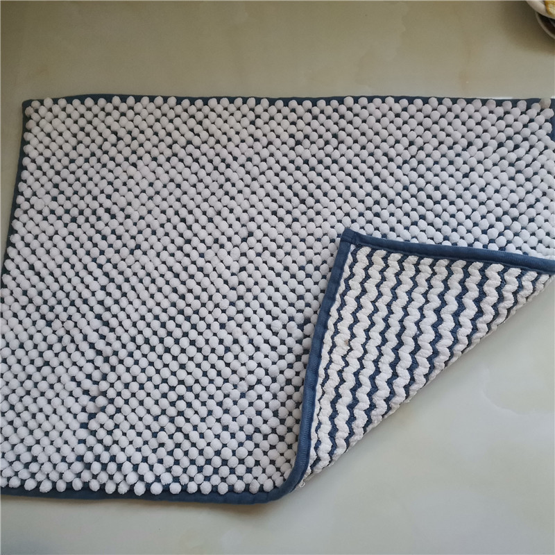 Hot Selling Polyester Material Cationic Chenille Bathroom Rugs