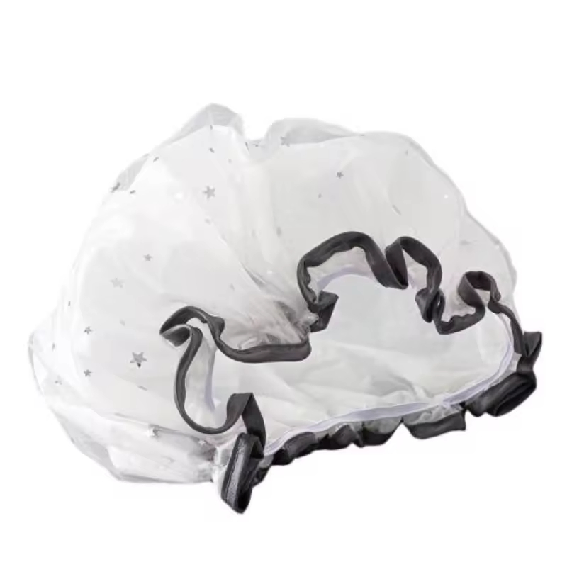 2024 Latest Cute Star Pattern Double Layer Durable Waterproof Bath Shower Cap