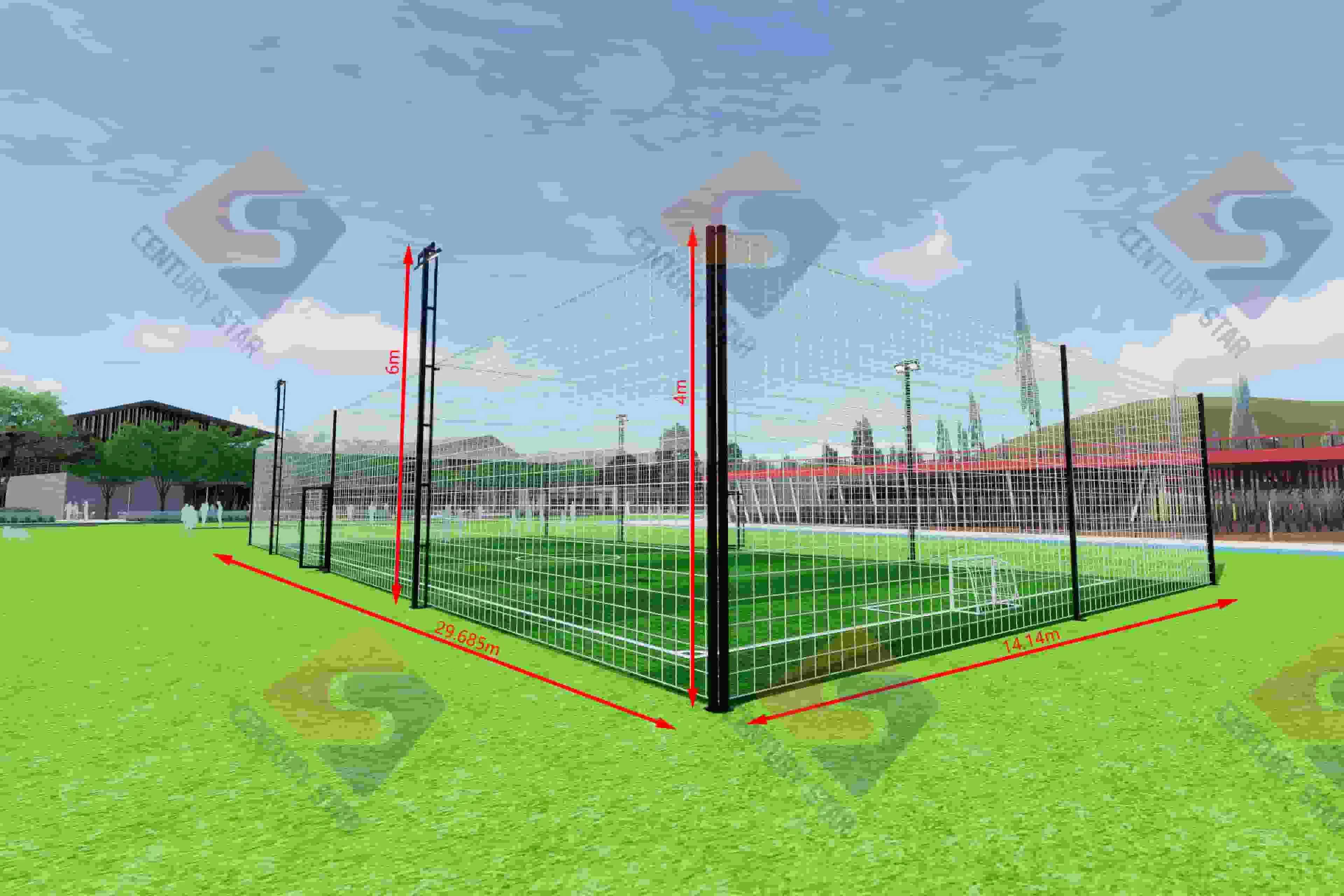 Reliable Chain Link Fence for Soccer and Sports Areas