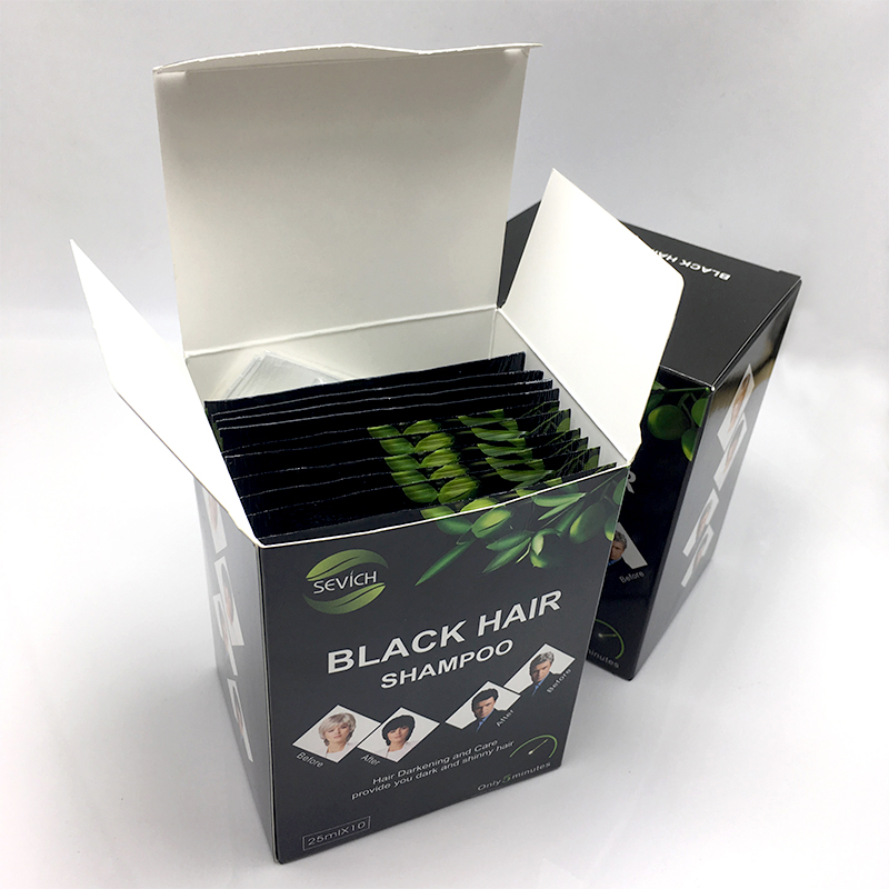 Herbal Hair Coloring Shampoo Conditioner Turn White Color to Black