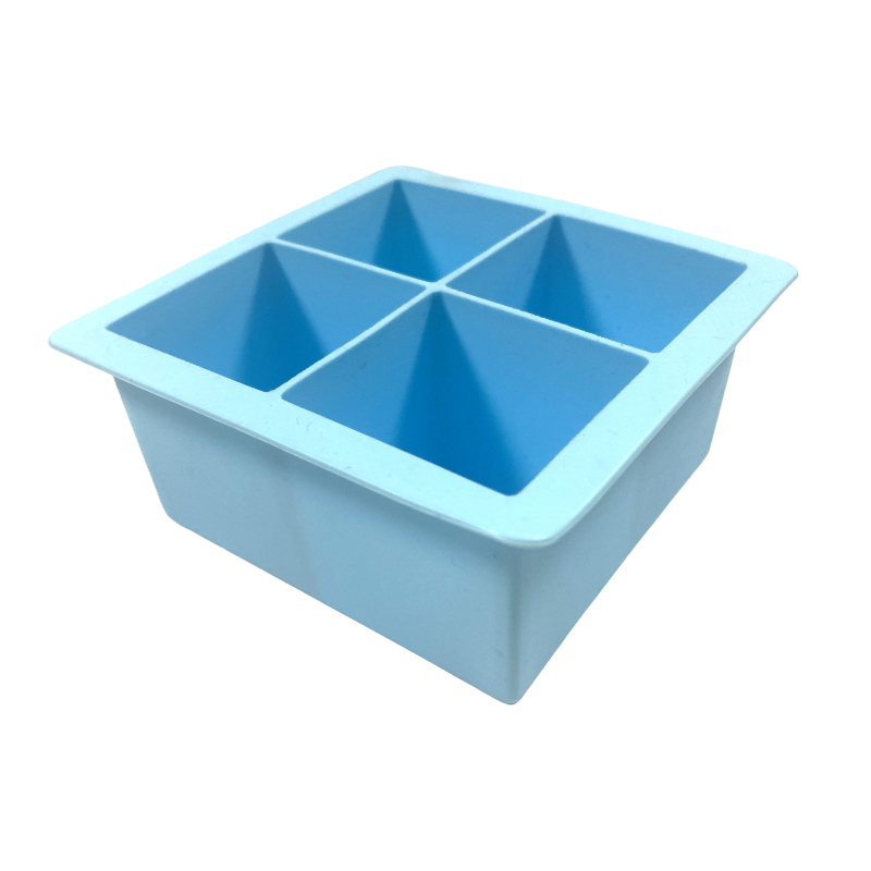 Square Shape Food Grade Ice Cube Silicone Ice Trays Mold