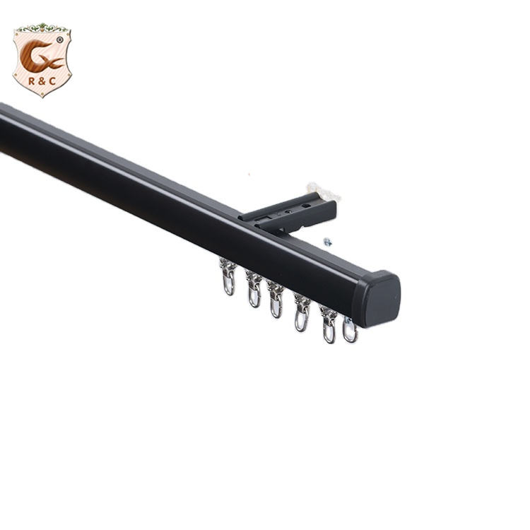 Manufacturer Custom Size Ceiling Mount Window Aluminium Curtain Rail Tracks