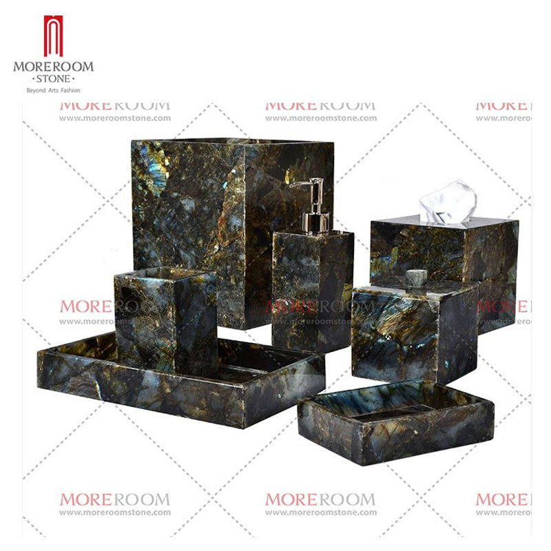 Labradorite Gemstone Bathroom Sets