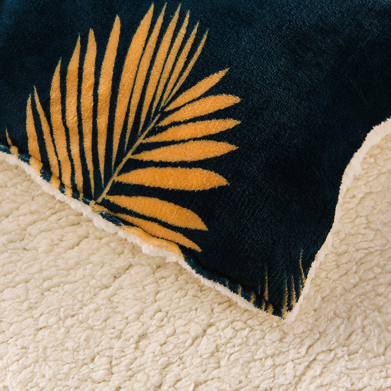 American Style Winter Thick 100% Polyester Quilt 3D Printed New Plant Flower Embroid Comfortable Bedding