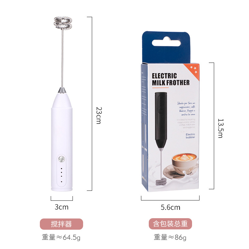 Wholesale Mini Automatic Electric Handheld Milk Frother Modern Battery Operated Manual Beater Whisk Foam Maker Tea Coffee