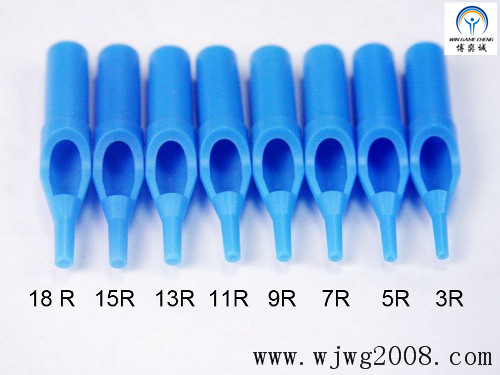 Sterilized Disposable White Plastic Tattoo Tips (Short 50mm Round Liner)