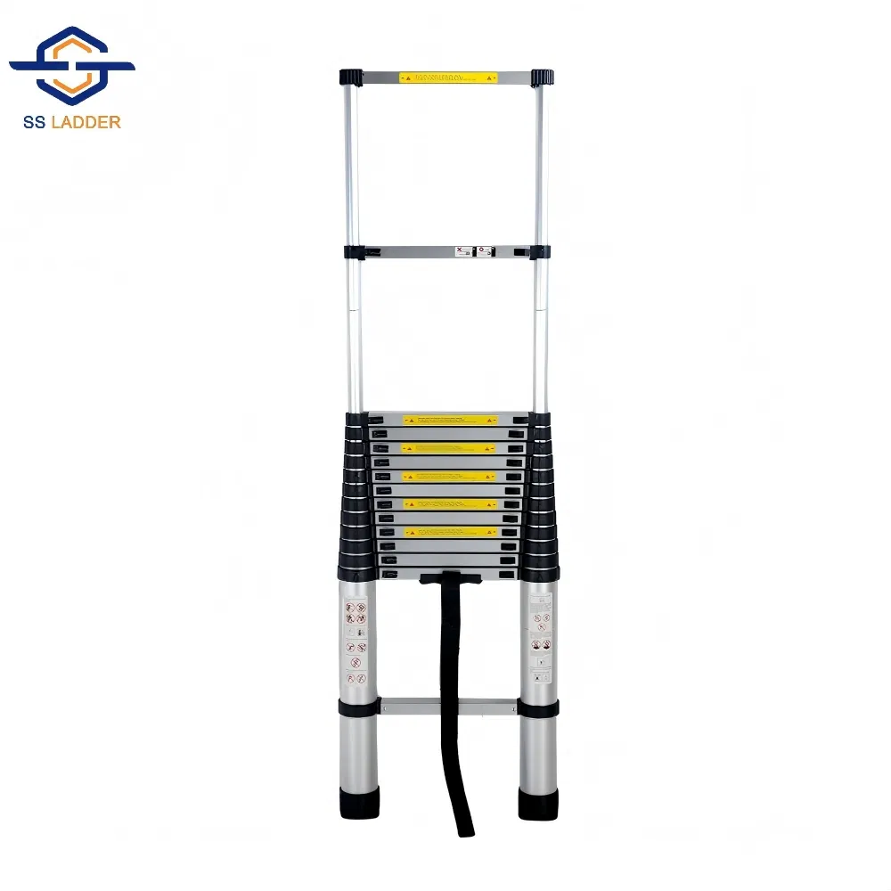 Thickened Aluminum Alloy Single-Sided Ladder Household Folding Ladder Portable Multi Functional Telescopic Ladder