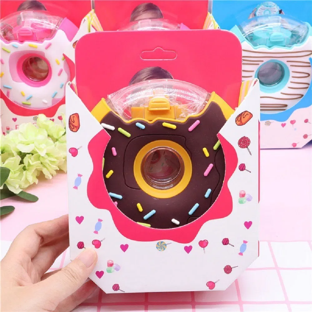 Детская бутылка для воды в форме пончика с трубочкой