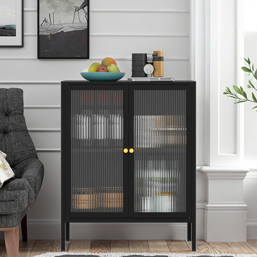 Шкаф скандинавский стиль металл стекло