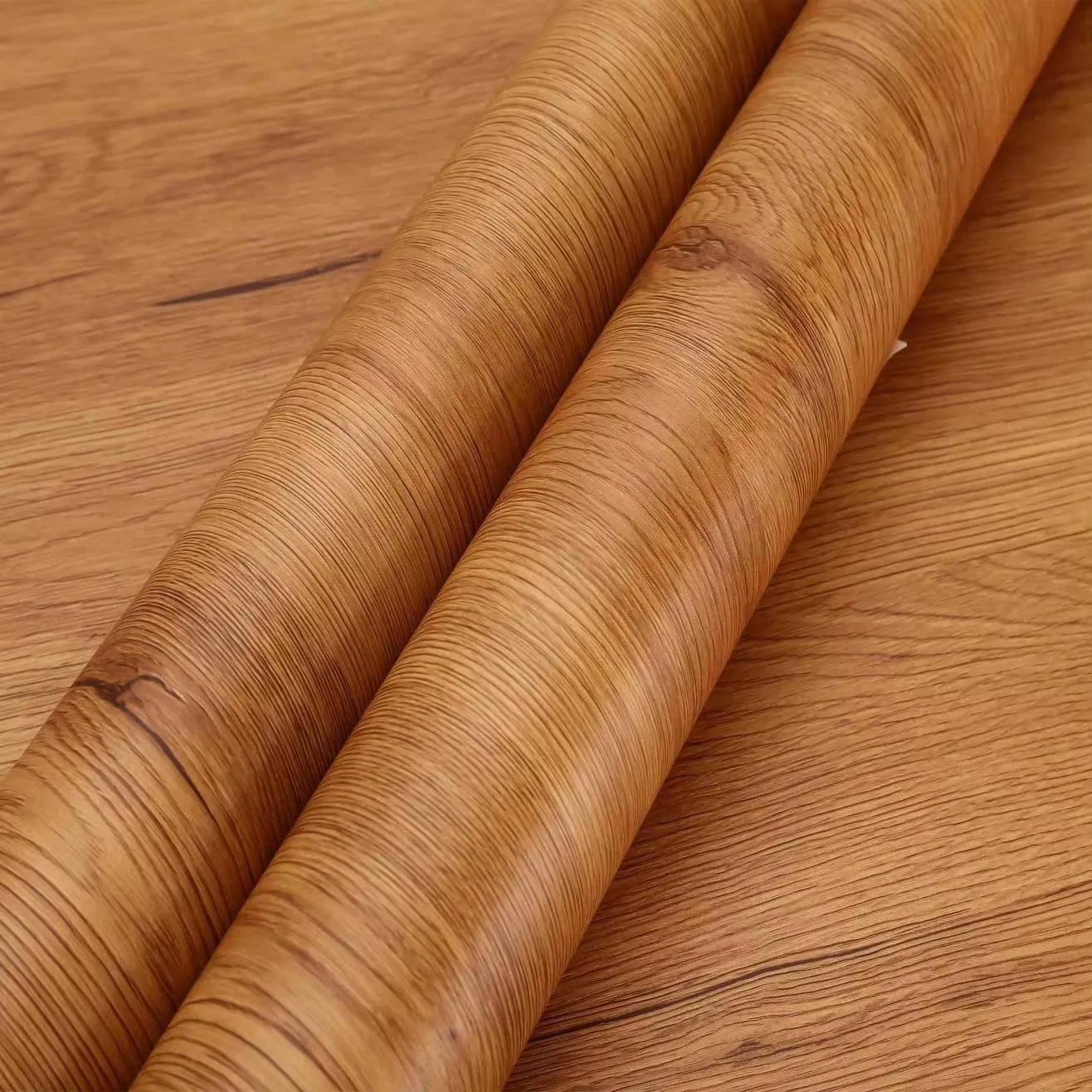 Wholesales Wood Colors PVC Decor Film Sheet Vacuum Press PVC Foil Film for for Kitchen Cabinet Doors