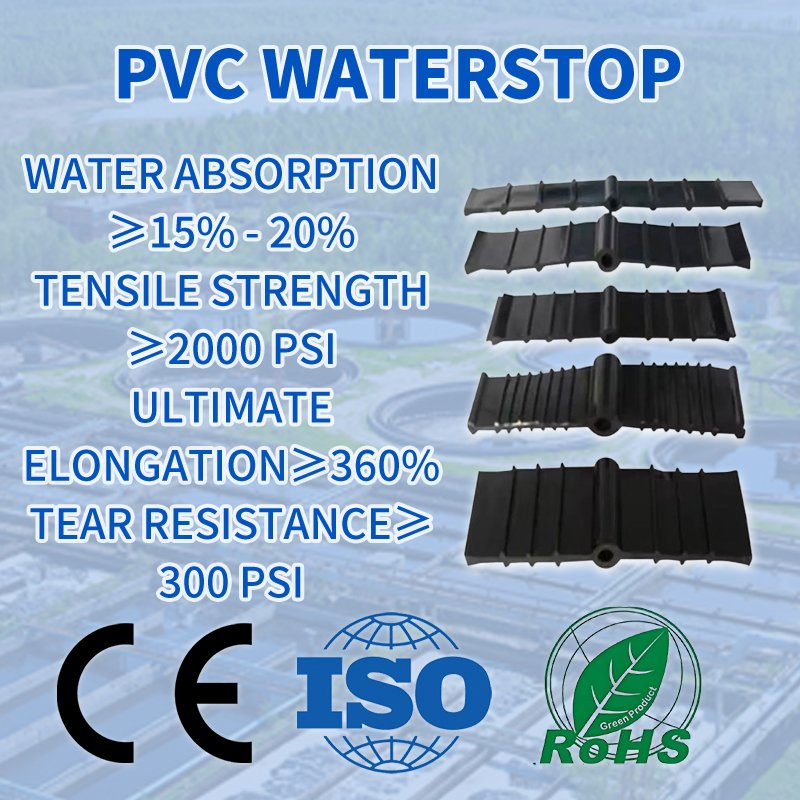 EPDM Rubber Waterstop PVC Waterstops for Bridges, Dams, Culverts and Tunnels