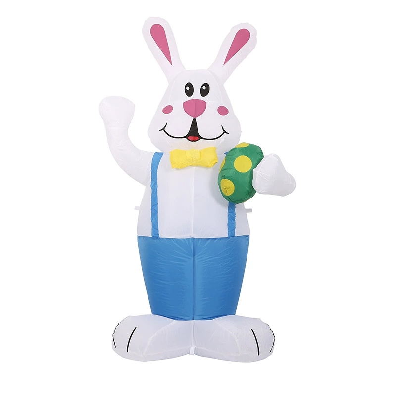 Boyi Outdoor Decoration Inflatable Built in LED Lights Blow up Yard Decoration for Lawn Garden Holiday Party 6FT Inflatable Easter Rabbit