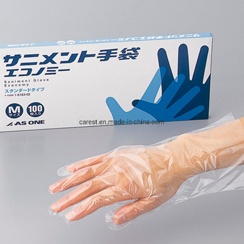 Disposable PE Poly Gloves Transparent Handbag