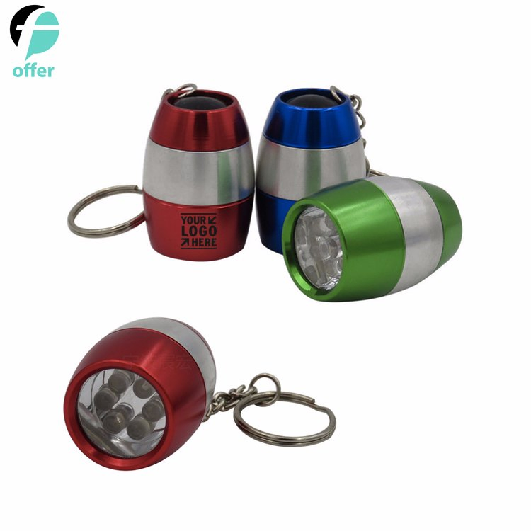 Мини-фонарик 9 LED с логотипом и шнурком