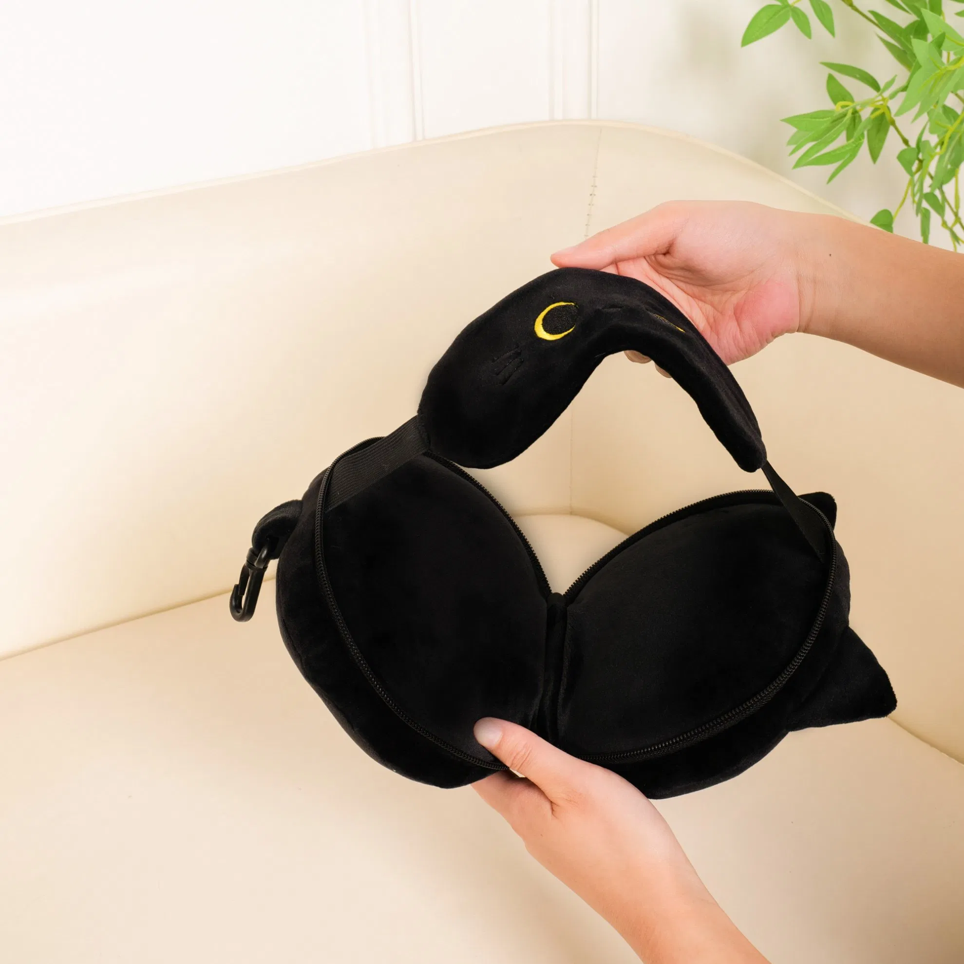 Cartoon Cute Animal Travel Neck Pillow Support Eye Mask for Travelling