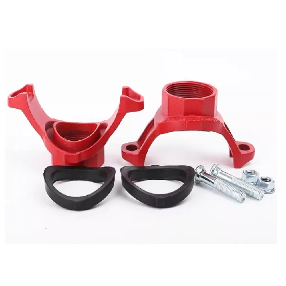 2 Inch Customized Grooved Pipe Fitting Ductile Iron Thread Mechanical Cross