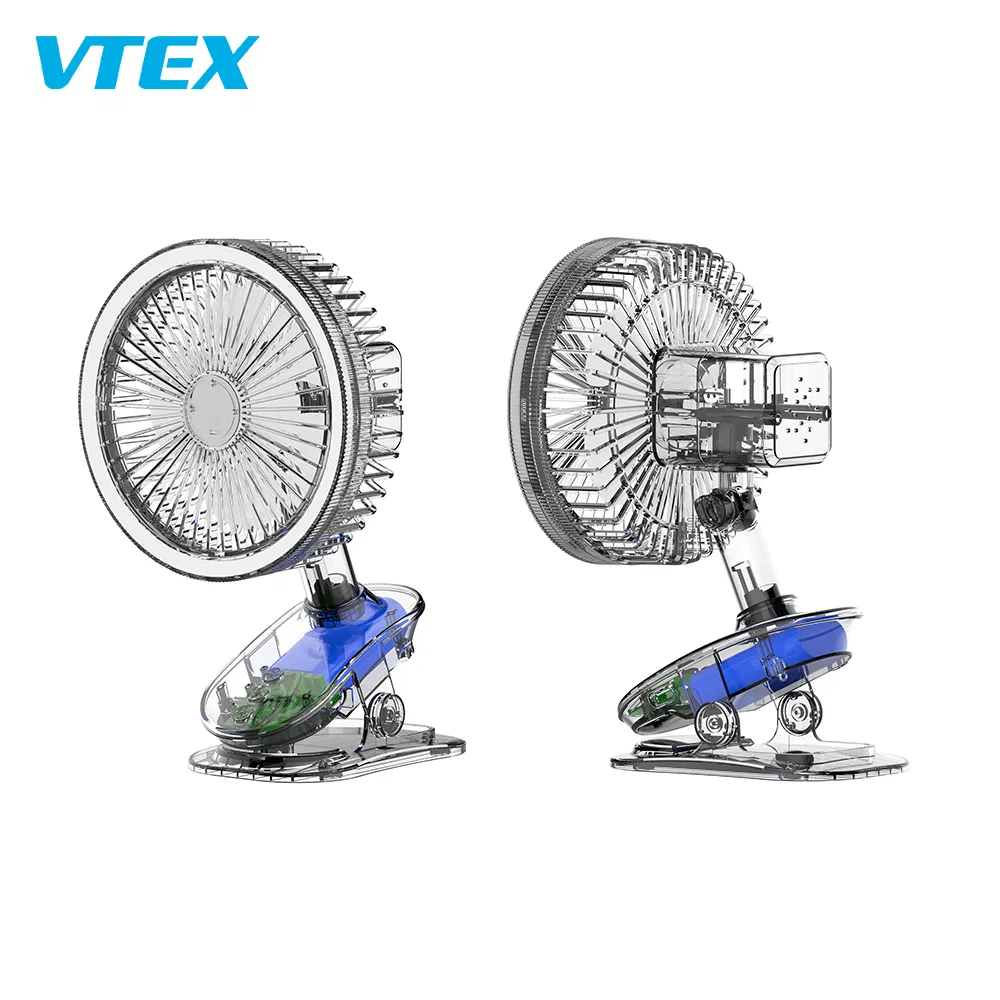 Natural Wind Small Fan Rechargeable Mini Clip Table Lamp Fan