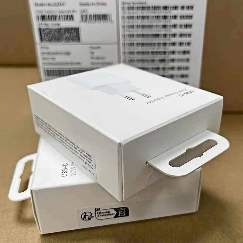 OEM Original Quality Mobile Accessories Fast Charging Power Box 20W EU Plug Power Adapter for iPhone 17 16 14 13 11 Quick Wall Charger