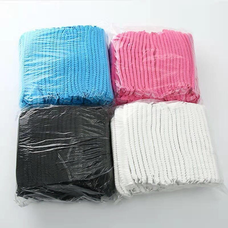 Elastic Free Size Disposable Cap for Cosmetics and Beauty Multicolor