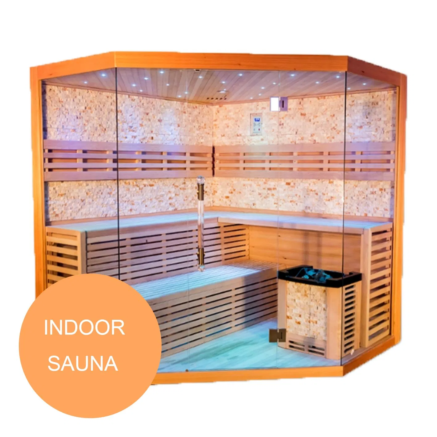 High-Temperature Resistance 6 Person Red Cedar Sauna House for Outdoor