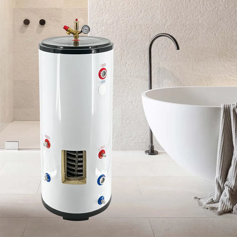 China Dimei 200 Liters Pressure Heat Pump Buffer Tank with Heat Exchanger Coil