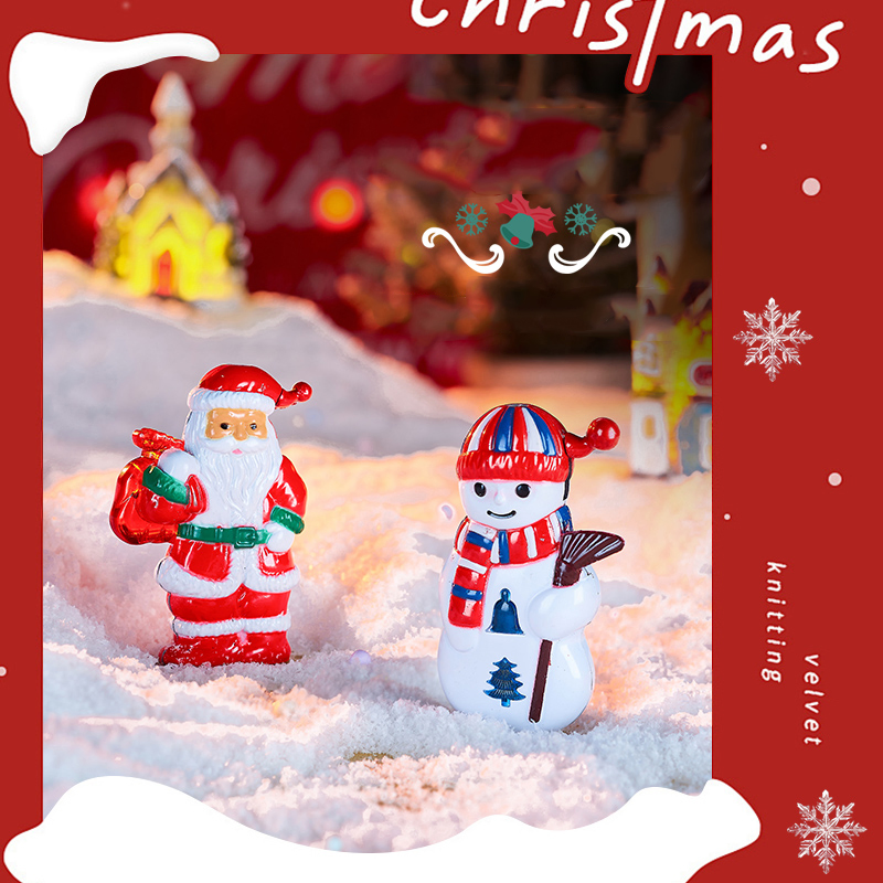 Mini Exquisite Cartoon Snowman Santa Claus Metal Lighter Christmas Gift