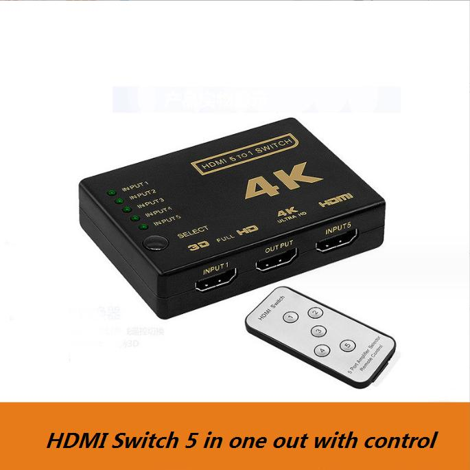 HDMI® Switch 5 Inputs 1 Output