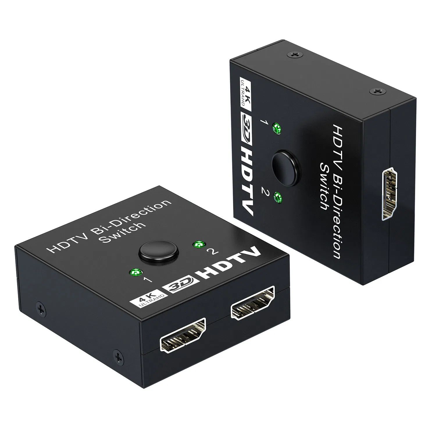 Switch Adapternew 2022 Switcher HDMI 2.1-Compatible 2 in 1 out Ultra 48gbps 4K/8K with Switch Button F Auriculares