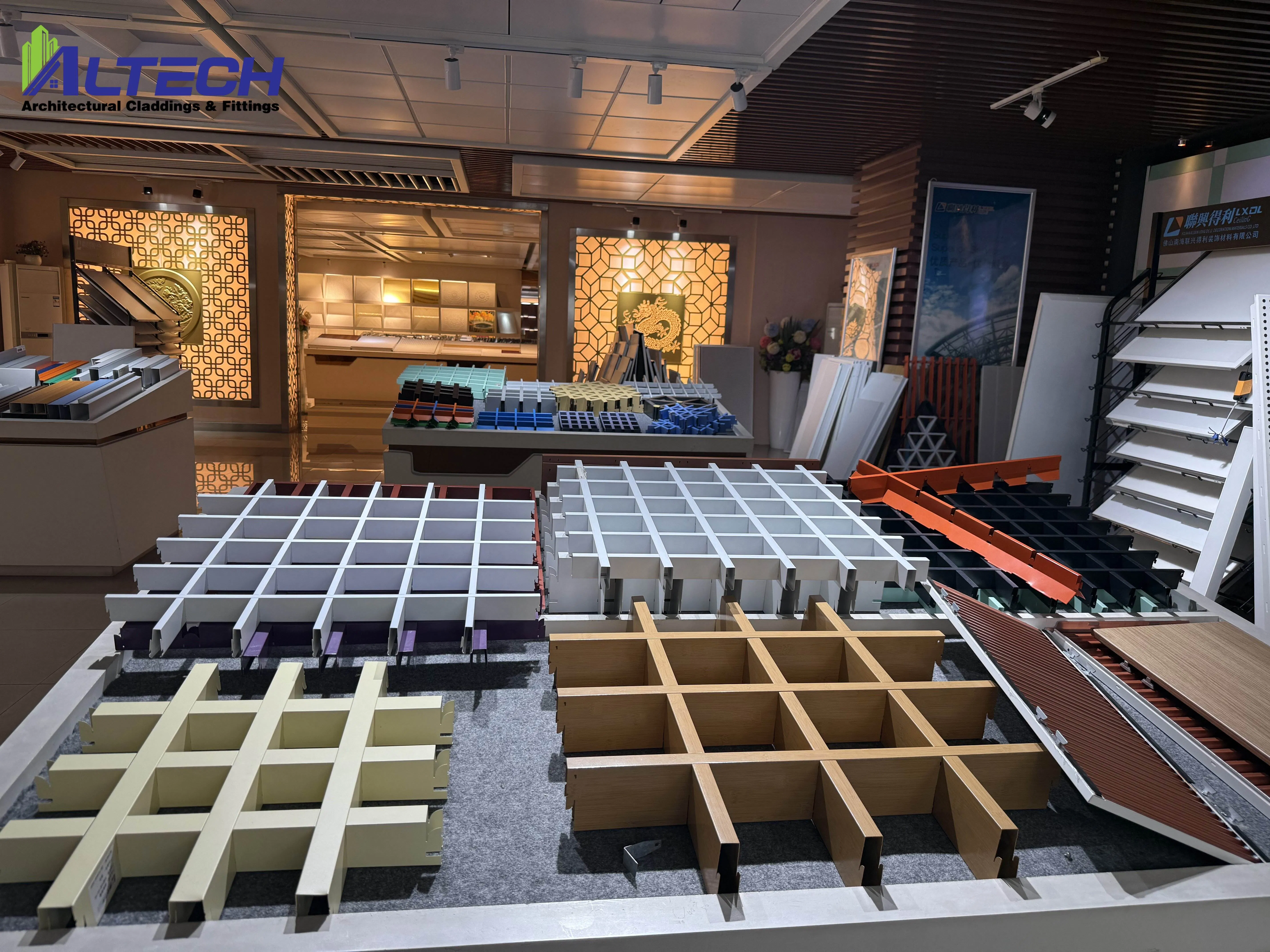 Aluminum Open Cell Drop Ceiling Metal Suspended Grid Ceiling Tiles for Aluminum Grille Ceiling