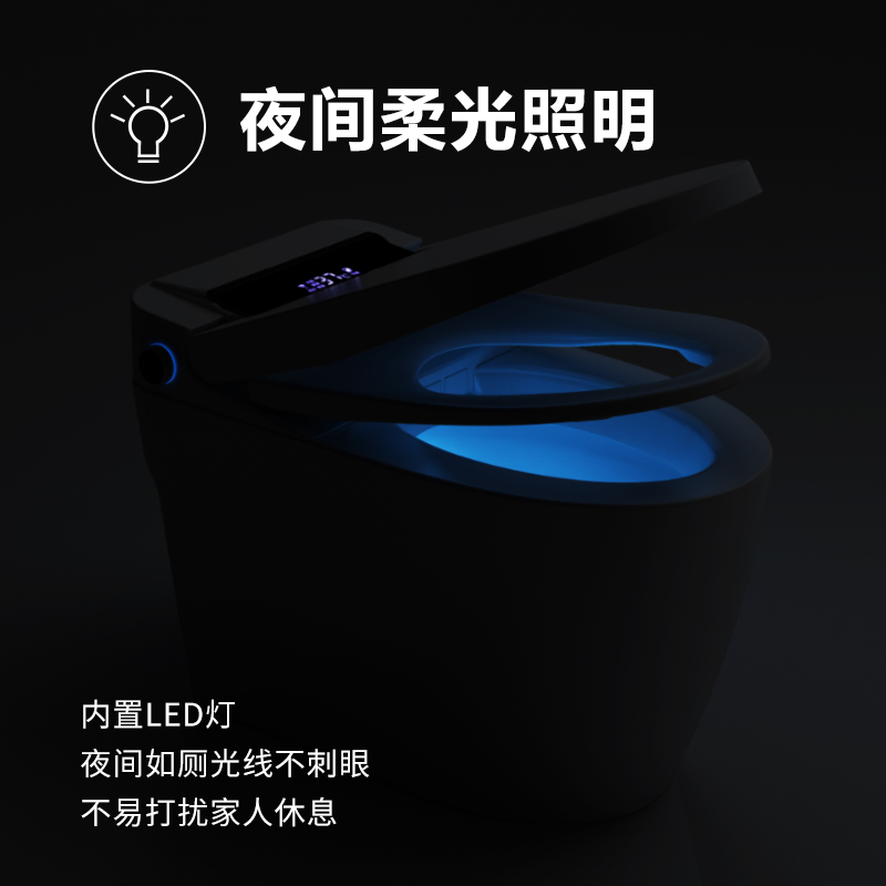 Efficient Smart Dual Flush Toilet with Rimless Design for Villa Bathroom