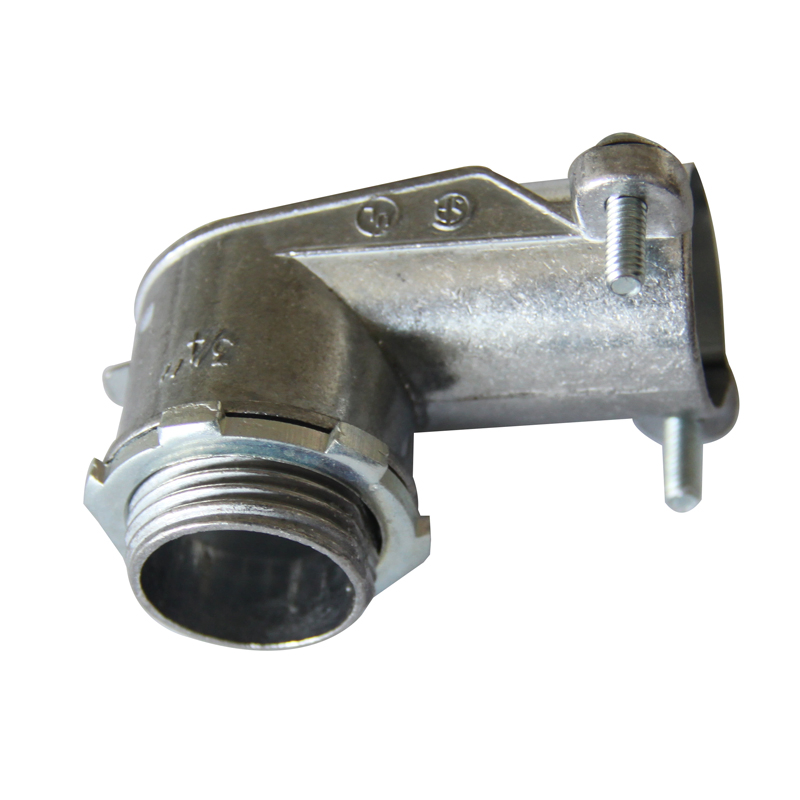 90 Degree Squeeze Connector Zinc
