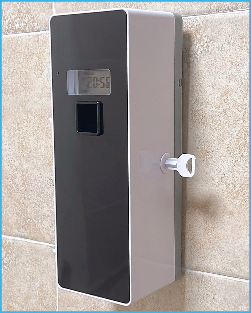 New Design Stainless-Steel Front Panel Bathroom Automatic Perfume Fragrance Dispenser Wall Mounted Air Freshener Dispenser