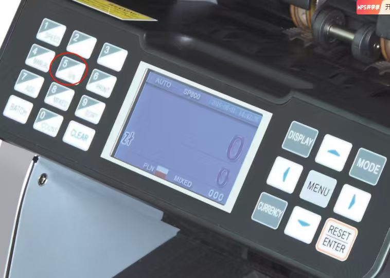 Dual Cis Two Pockets TFT Display Currency Banknote Counter Counting Machine