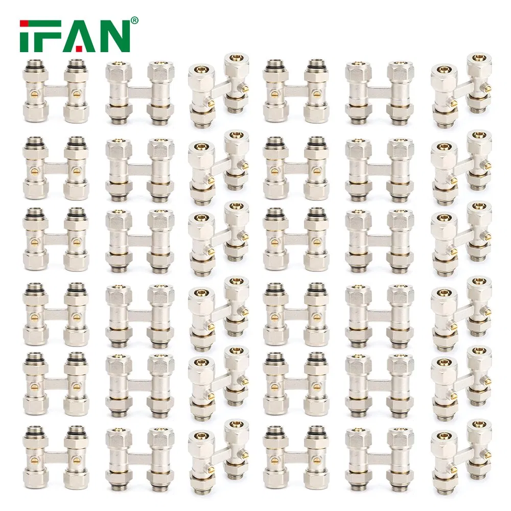 Ifan H Shape Valve Brass Type 1/2" 3/4" Plated Nickel Brass H Valve Straight Thermostatic Radiator Valve