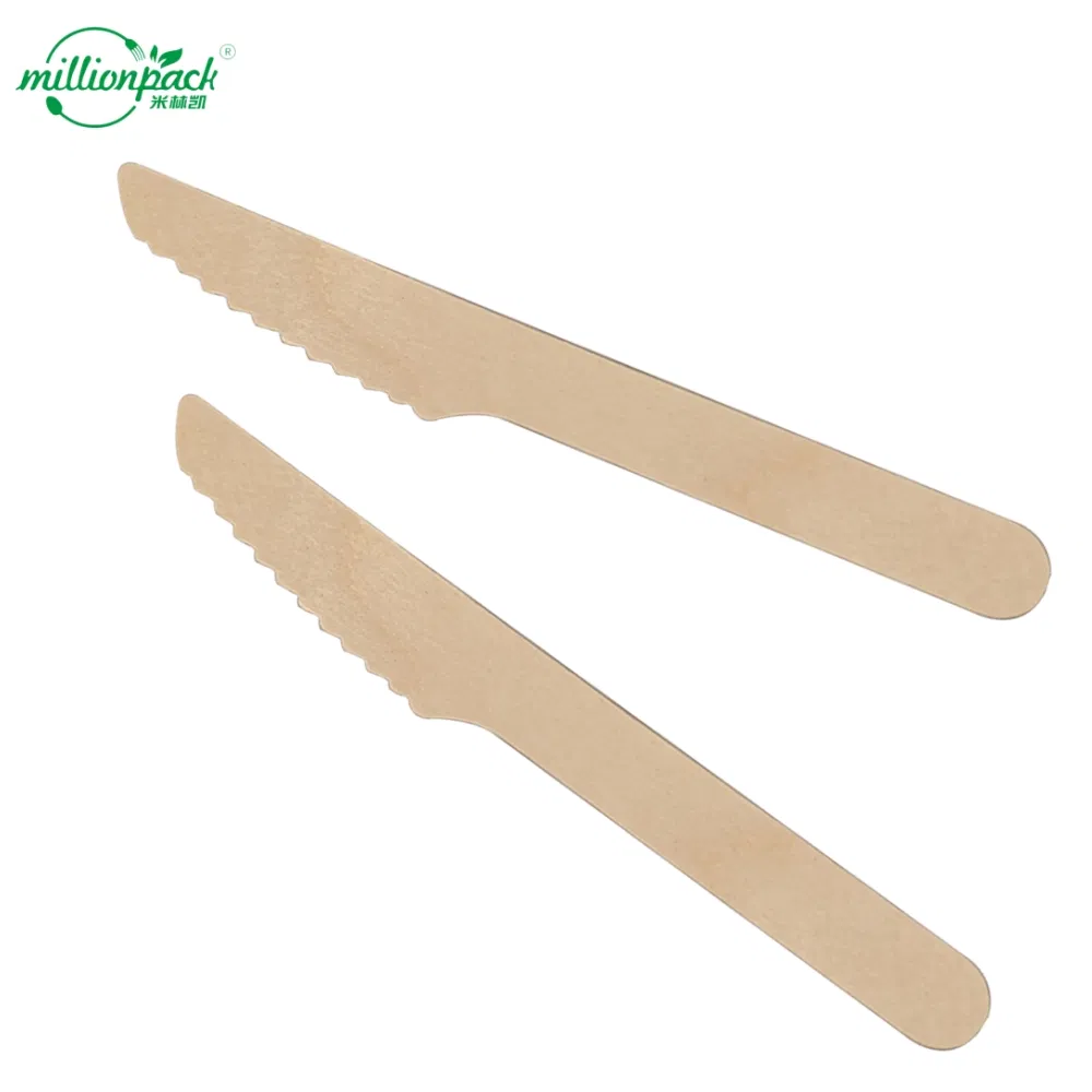 Elegant Wooden Knife with Minimalist Design for Upscale Catering Services