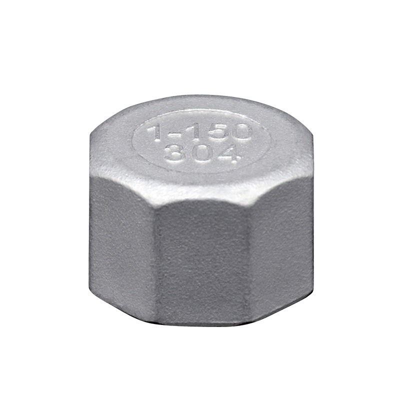 Pipe Fitting Ss 304 316 Round Cap Casting SS304 Pipe Plumbing End Cap BSPT Threaded Stainless Steel Female Fitting 150 Lb Equal
