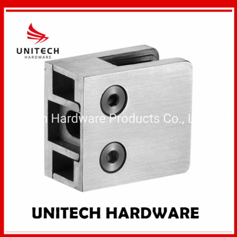 2021 High Quality Stainless Steel Glass U Clamp Hinge, Glass Handrail Railing Clamp Hinge Glass Railing Clip Glass Wall Connector Fitting
