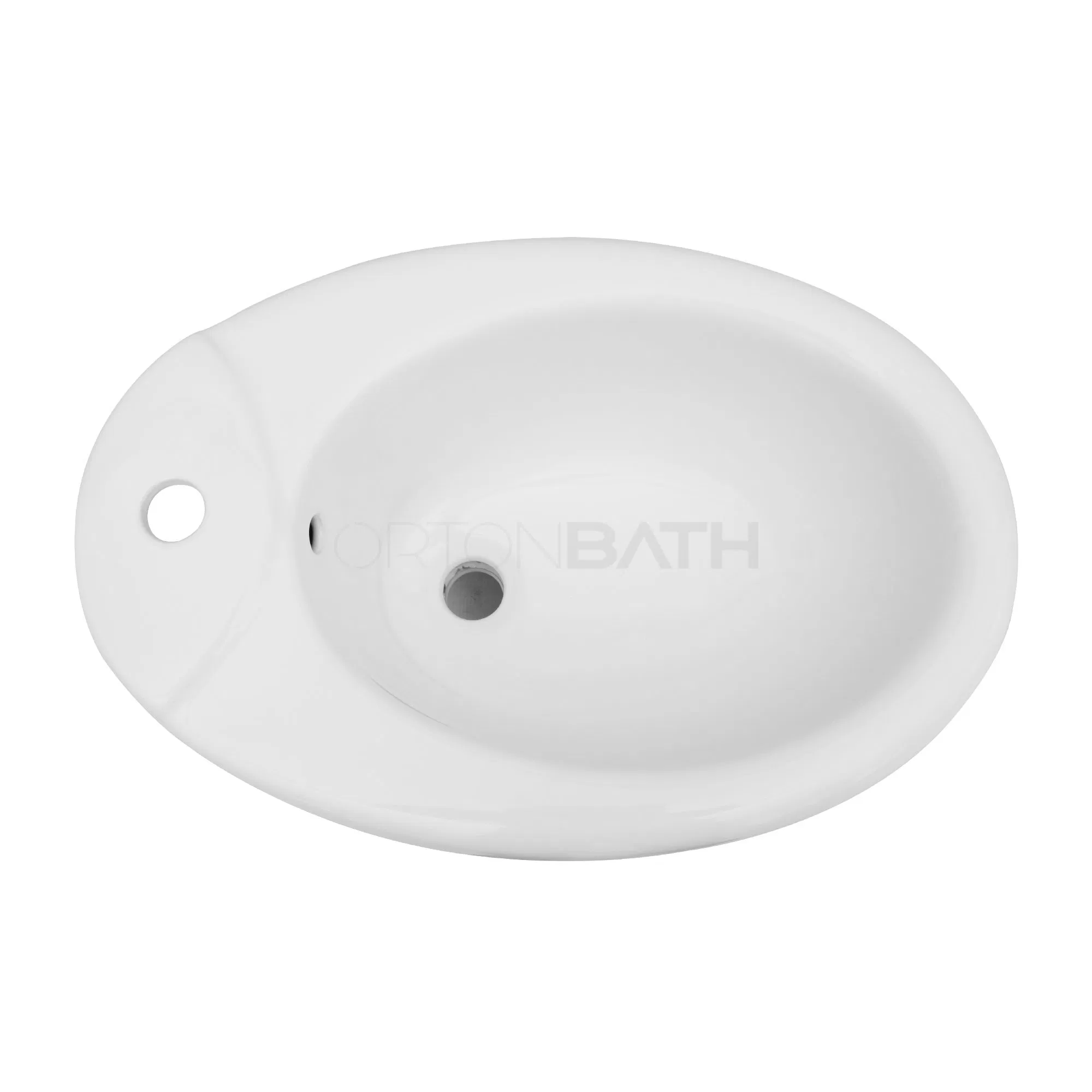 Ortonbath Floor Mounted 3 Tap Holes Toilette Bidet Hospital Elder Lady Care One Piece Ceramic Wc Toilet Bidet Special Care Porcelain Bidet