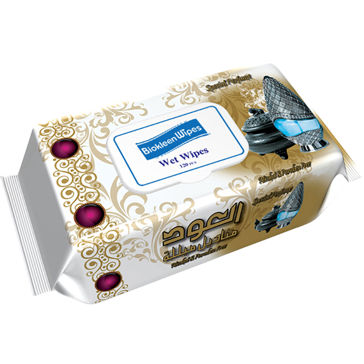 Biokleen 120 Count OEM Unscented Viscose Eco-Friendly Hypoallergenic and Unscented Cleansing & Moisturizing Baby Wet Wipes