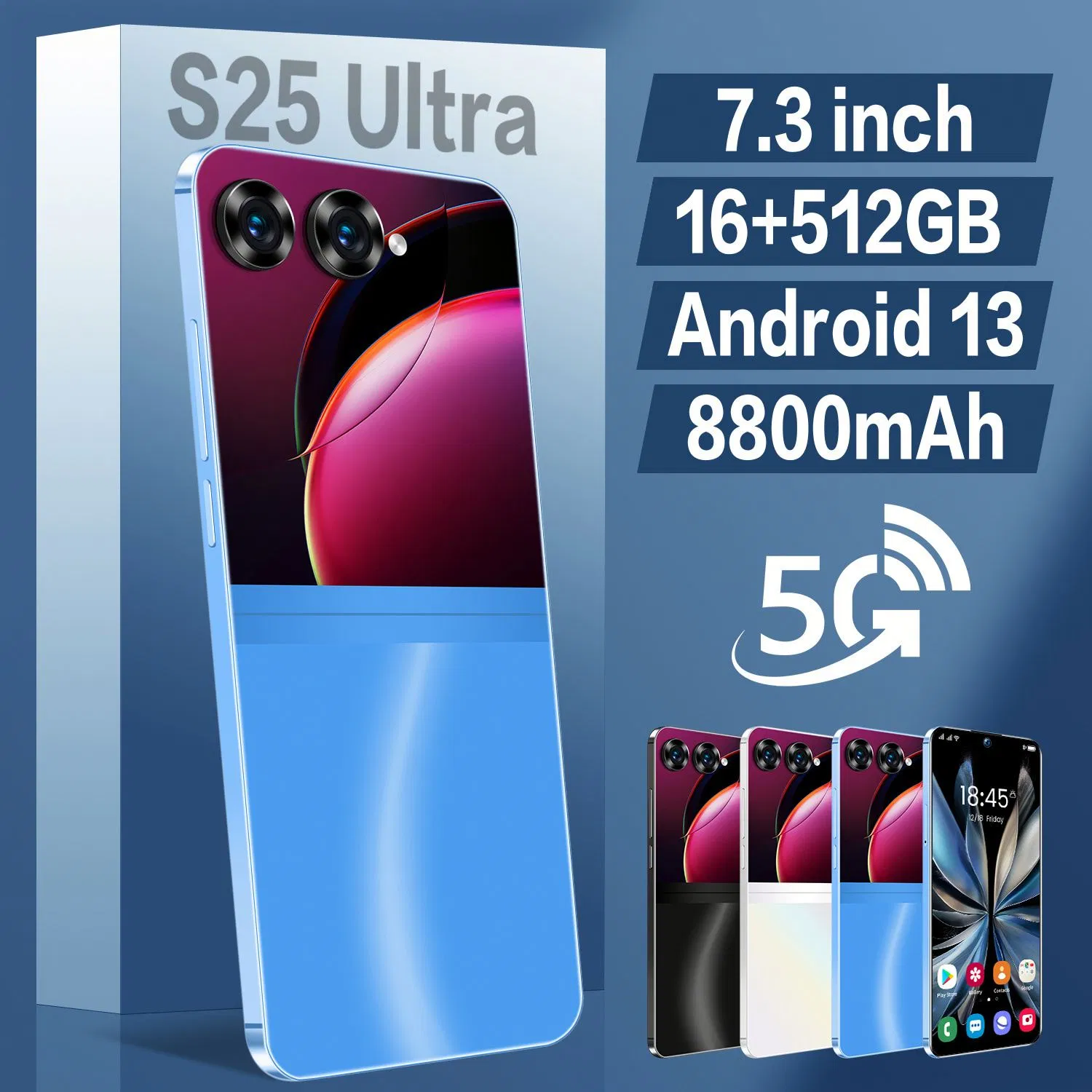 Смартфон Android с кнопкой, 5G, 16 ГБ ОЗУ, 1 ТБ ПЗУ