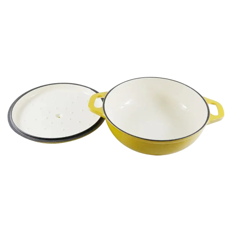 Эмалированная жаровня для быстрой готовки