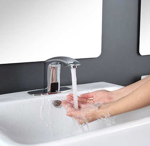 Quality Brass Automatic Faucet Chrome Finished (6008)